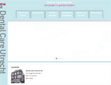 Tablet Screenshot of dentalcareutrecht.nl